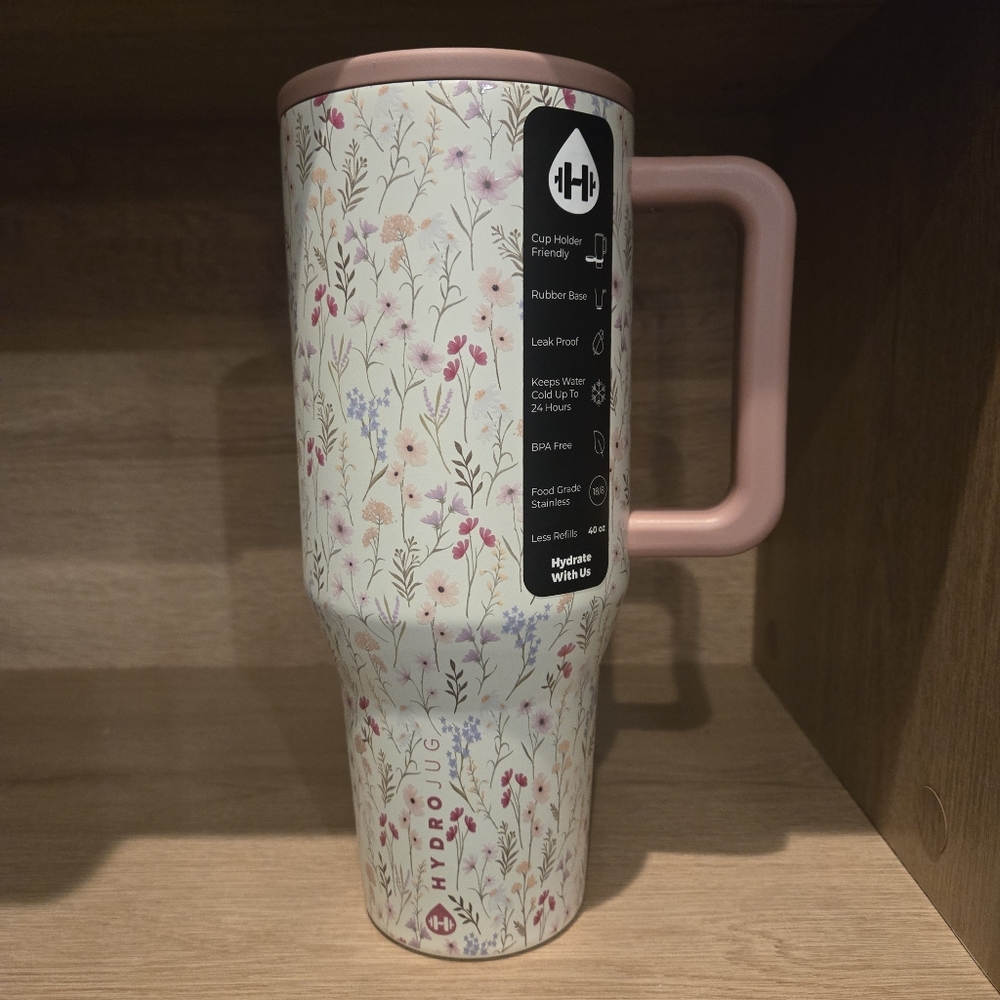 NWT Hydrojug Traveler Wildflower Limited Edition 40 OZ